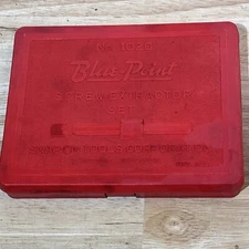 Blue Point Tools Screw Extractor Set in Red Hard No. 1020 Case USA READ!