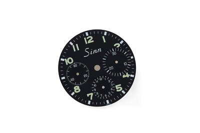 Sinn 103 Big Eye Zifferblatt schwarz Black Dial Swiss