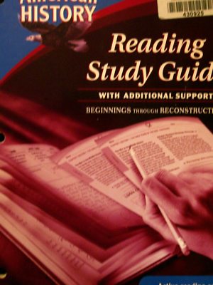 McDougal Littell American History : Reading Study Guide with Additional Support 