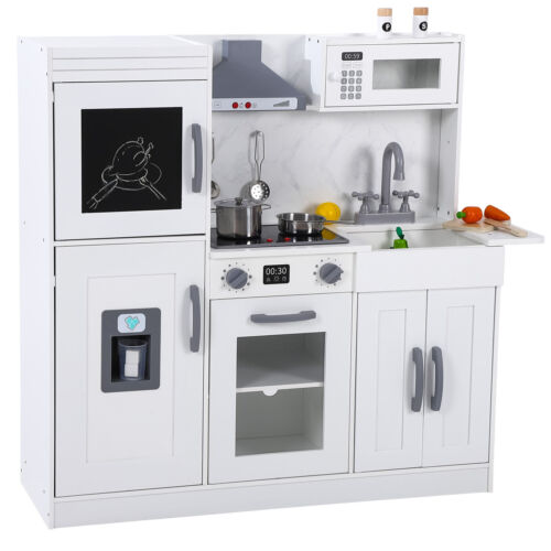 Super Large Cooking Pretend Play Kitchen Sets Kids Wooden Playset Toys Gifts - Picture 2 of 7