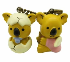 Lotte Koala March Figure Keychain Novelty Set Of 2 Angel & Egg Babies