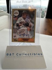 Sammy Long 2022 Topps Series 2 1987 35th Anniversary On-Card Auto SP Rookie RC