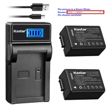 Kastar Battery LCD USB Charger for Panasonic DMW-BMB9 DMW-BMB9E DMW-BMB9PP