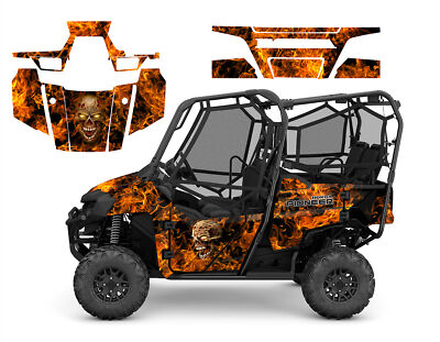 2016-2025 Honda Pioneer 700-4 graphics decal kit 24 mil Skull on