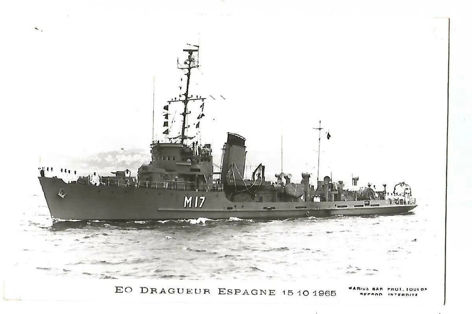 ESPAGNE BATEAU MARINE DE GUERRE NAVIRE DRAGUEUR EO - Photo 1/1