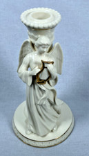 Vintage Lenox The Heavenly Angel w/ Harp Candlestick Candle Holder 1995