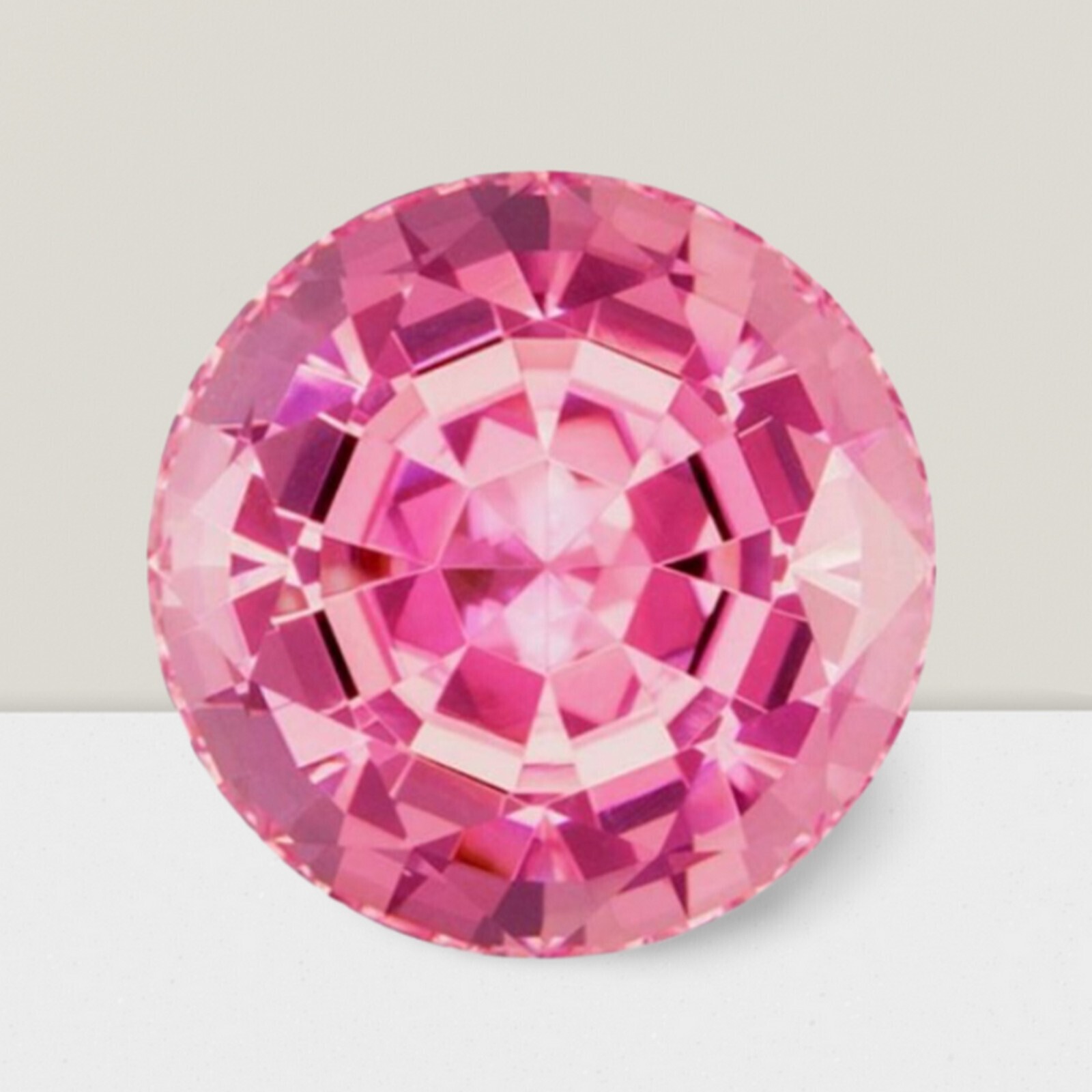 Pink Tourmaline Round Cut AAA+ Loose Gemstone 1.31 Cts 7mm