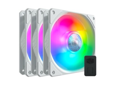 Cooler Master SickleFlow 120 Addressable RGB Fan (White Edition, 3 in 1 with