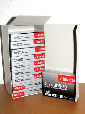 10x Imation - 4mm DDS-90 Data Tape - 4GB/2GB - Neu + ovp