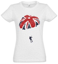 Parajack Women T-Shirt James MI6 Parachute Bond Great Britain UK England Sport