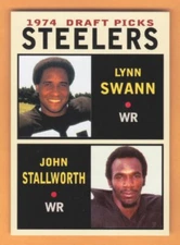 Lynn Swann/John Stallworth '74 Steelers Draft Picks #1 rookie stars / NM+ cond.