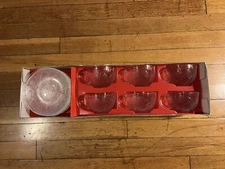 VINTAGE Arcoroc Aspen Glass Coffee Cup & Saucer Set Original Box France