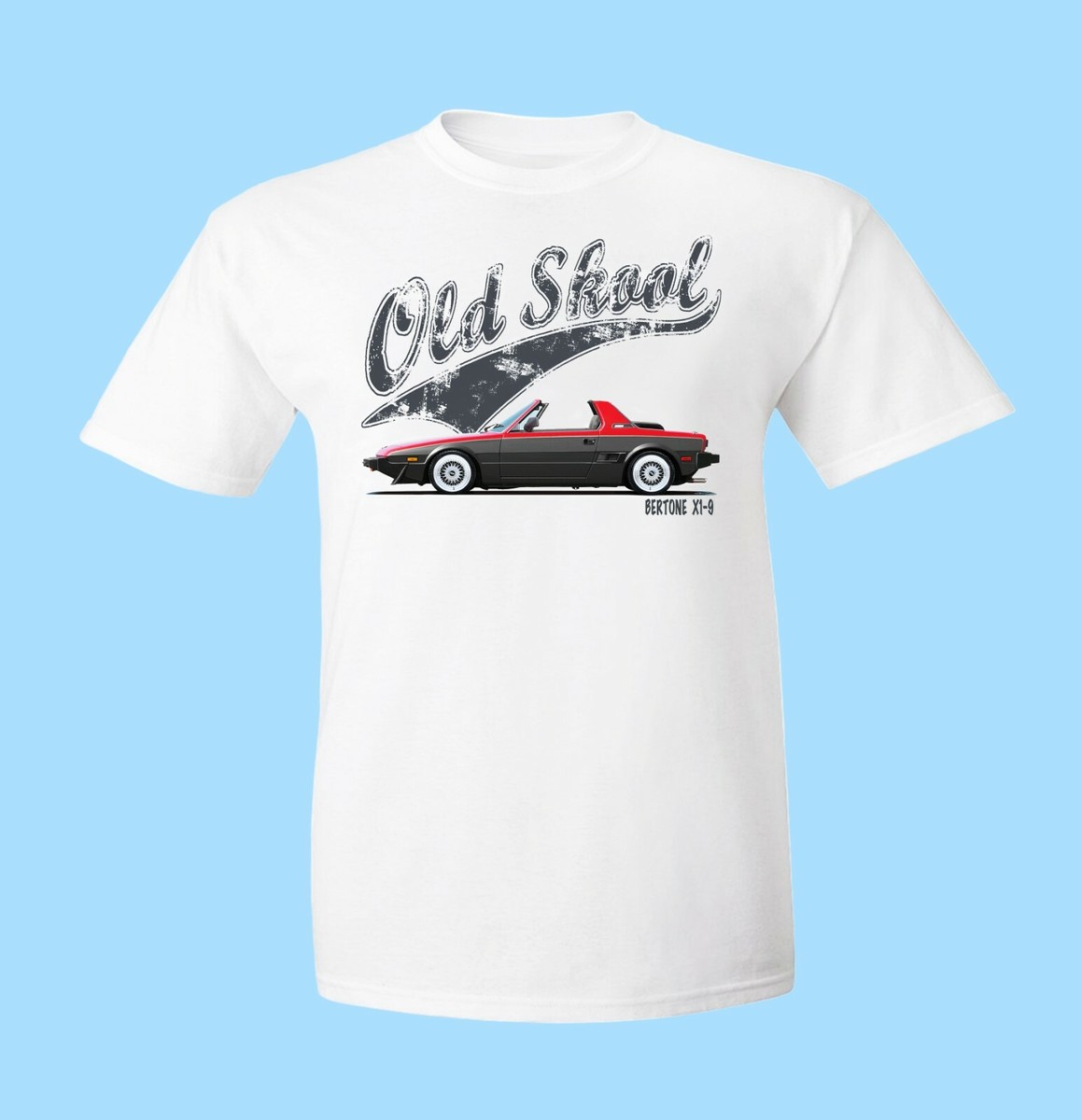 イタリア陸軍ESERCITO Tシャツ フィアット　フェラーリ　マセラティ FIAT BERTONE X1-9 t-shirt. OLD SKOOL. CLASSIC CAR. MODIFIED. RETRO