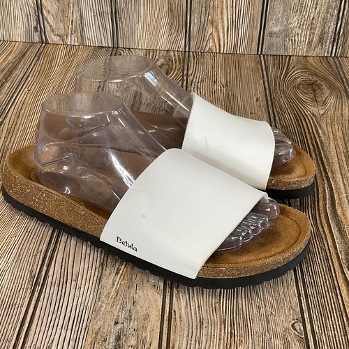 Sandalias Betula para mujer reggae blancas Birkenstock talla 40-9N plantilla suave EE. UU. - Imagen 2 de 19