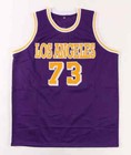 Dennis Rodman Signed Los Angeles Lakers Jersey (Beckett COA) 5xNBA Champion — photo 3