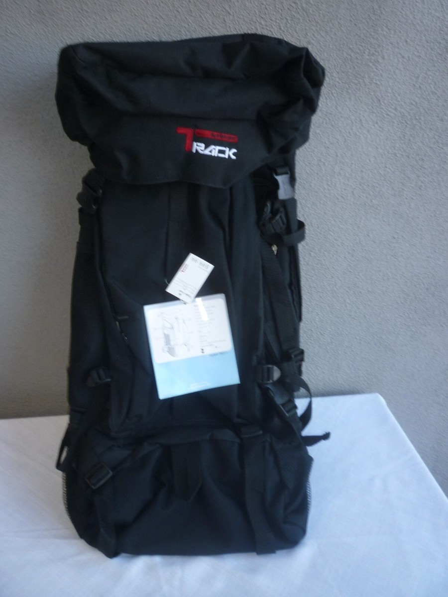 NWT Large Blk Triple Gear Track Hiking Day Pack Trail Backpack