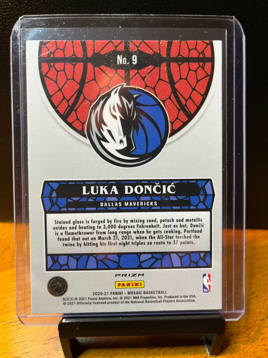 2020-21 Panini Mosaic Luka Doncic Stained Glass Prizm SSP Dallas Mavericks