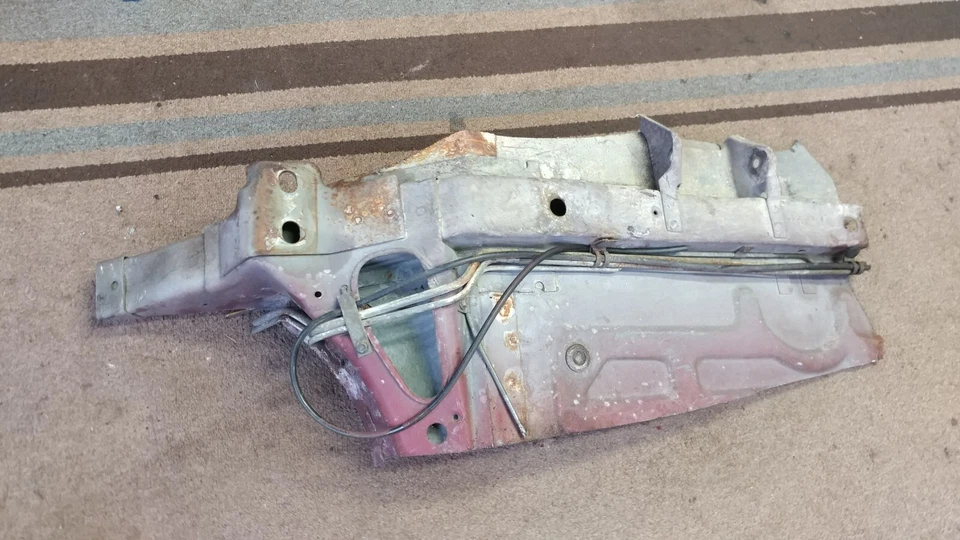 1987 - 1993 FORD MUSTANG PASSAGEIRO QUADRO DIANTEIRO TRILHO AVENTAL SEÇÃO METAL REPARO - Imagem 2 de 4