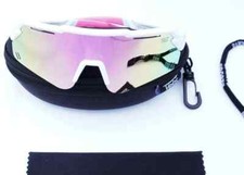 Kids Softball Baseball Sunglasses for Youth softball 7-11U Polarized White/pink