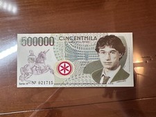 BIGLIETTO LIRE 500000 UMBERTO BOSSI LEGA NORD PADANIA 1996 CINCENTMILA