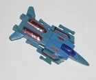 VINTAGE 1980'S BLUE JET GO BOTS TRANSFORMERS KO MOTORIZED ROBOT LEADER 1 FIGHTER