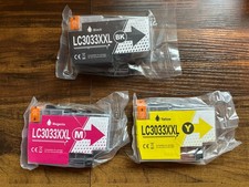 LC-3033 XXL Ink Cartridge for Brother- Yellow, Black, Magenta - New/Sealed