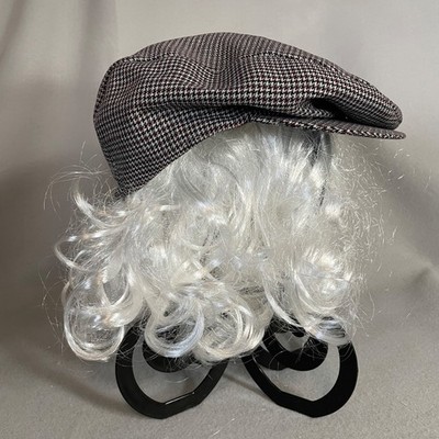 Vintage Meyer The Hatter New Orleans Houndstooth Flat Cap Wool Ivy Hat USA 7-1/4