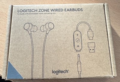 Logitech Zone Wired Earbuds 981-001013 graphite, NEU OVP