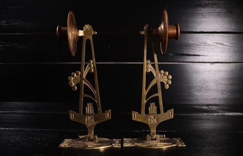 Lámparas de piano decorativas Art Nouveau / Lámpara de pared / Candelabro / Antiguo #D - Imagen 7 de 7