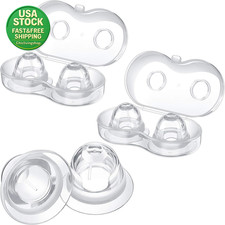 3 Pairs Silicone Inverted Nipple Corrector Suckers for Breastfeeding Women