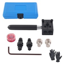 Carbon Steel Brake Line Double Flaring Tool Set Whandle For 316 14 Tube
