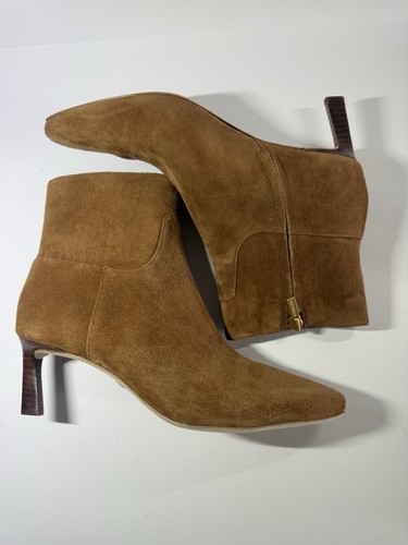 Veronica Beard Kelby Suede Boots Timeless Old Money Elegant Retro Womens 7.5 New