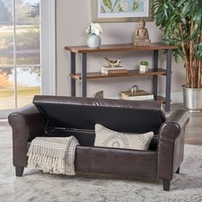 Storage Bench with PU Leather