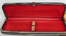 Montblanc Meisterst&uuml;ck Etui Schnappverschluss mit Metallrand f&uuml;r 2 Schreibger&auml;te