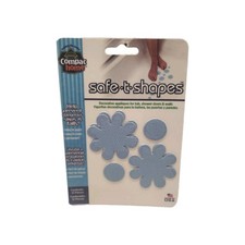 2015 Safe-T-Shapes Anti Slip Bathtub Blue Daisies - Made In USA - New