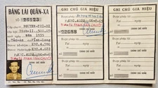 South Vietnam ARVN Military Driver's License 1965, KBC 4022