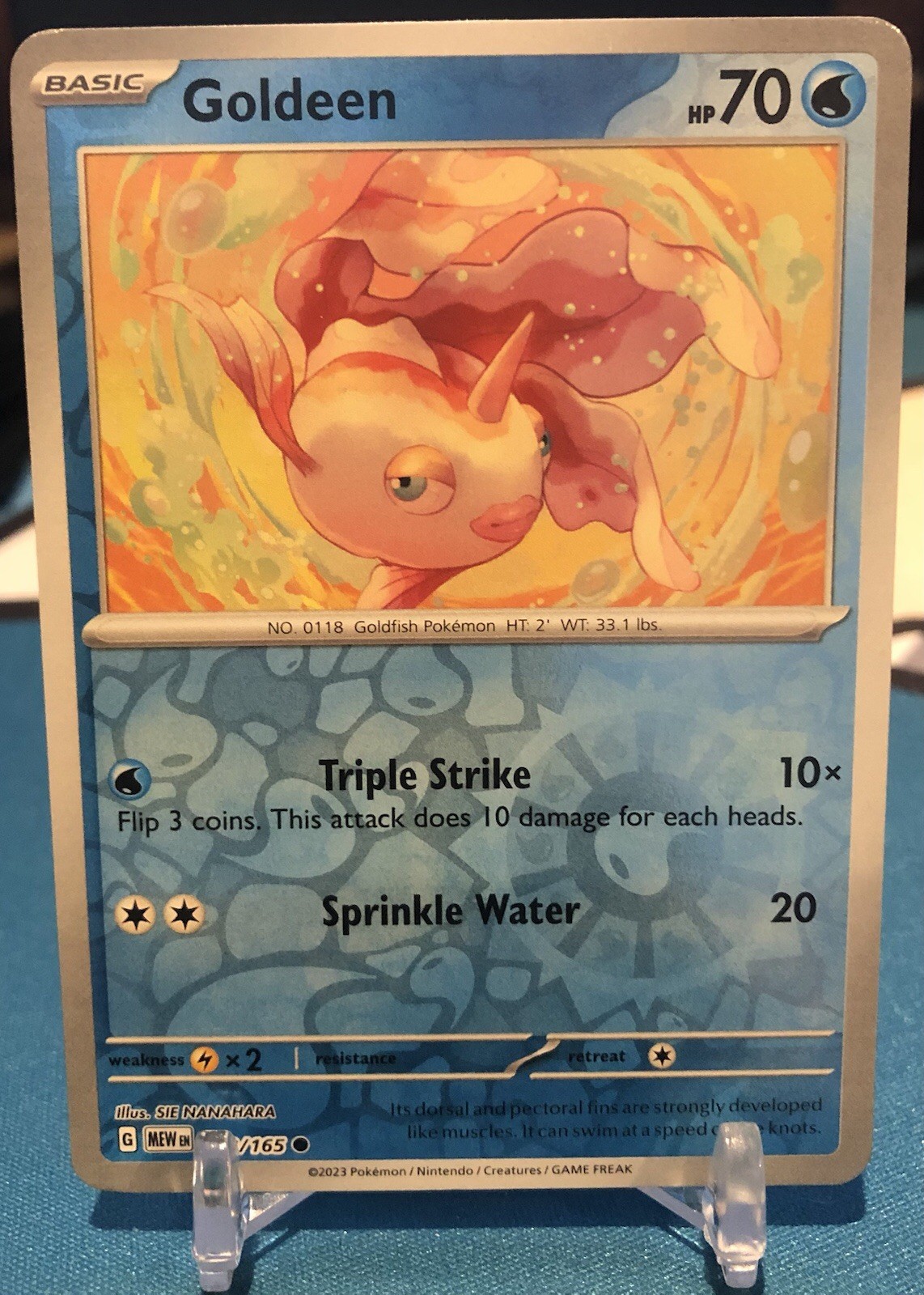 Goldeen 118/165 Scarlet & Violet 151 Reverse Holo