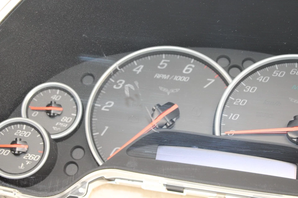 Chevrolet Corvette 2006-2008 velocímetro grupo 25802191 37 k OEM MJ79 Foto 4 de 4