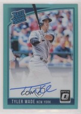 2018 Donruss Optic Rated Rookie Signatures Aqua Prizm 40/125 Tyler Wade Auto 0c6