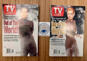 TV Guide Women of Star Trek complete 2 cover set, used