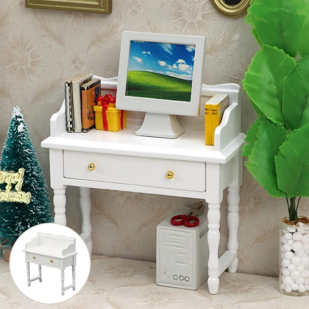 Arredamento Casa Bambole Scala 1:12 Ufficio Scrivania E