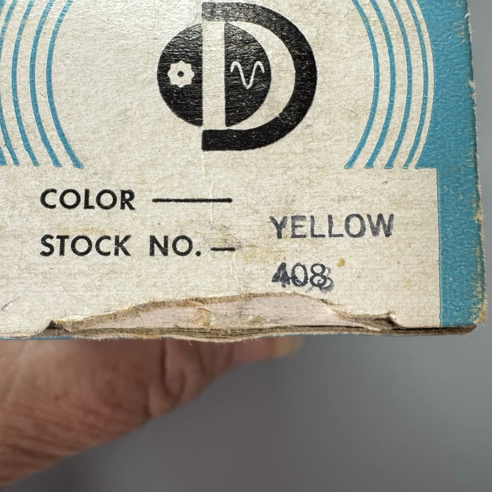 Vintage DURAMATIC Roll Embossing Tape YELLOW 408 1/2" FULL Box of 10 - NOS - Image 3 of 4