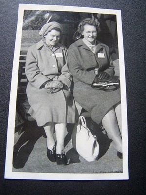 Two Women Isle of Man Vintage Photo S R Keig of Mrs Janet Reekie of Cowdenbeath