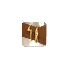 Chunky Gold Bangles Bracelets for Women Gold Cuff Bracelet Set Bangles style D