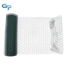 24In×100FT Green Floral Chicken Wire Roll PVC Coated Wire Mesh Poultry Netting 0.54 per foot