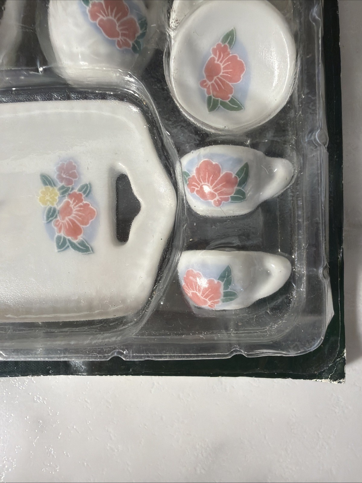 как выглядит Vintage Miniature Tea Set Geppeddo 10 Piece Fine Porcelain Floral Design In Pkg фото