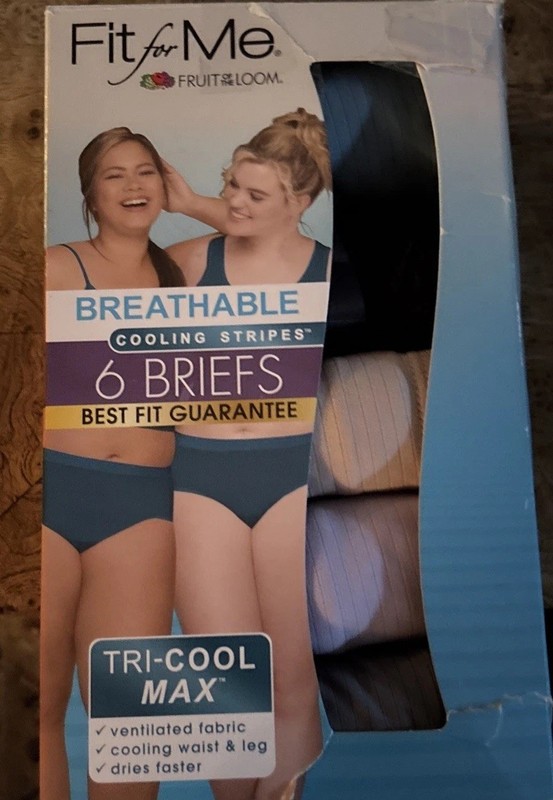 Fruit Of The Loom/ Fit For Me Sz 11 3X            5 Pair  NEW , Briefs Woman