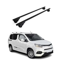 DachträGer GrundträGer FüR Toyota Proace 2016-2026 Stahl Schwarz 2Tlg