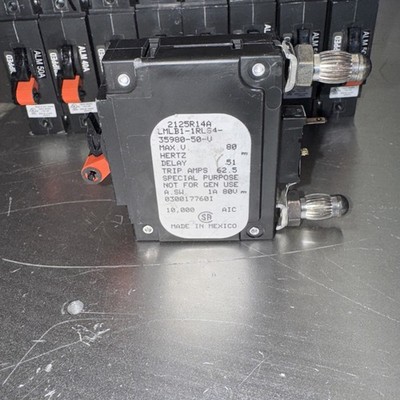 AIRPAX LMLB1-1RLS4-35980-50-V Circuit Breaker 80VDC 50A , New, LO1