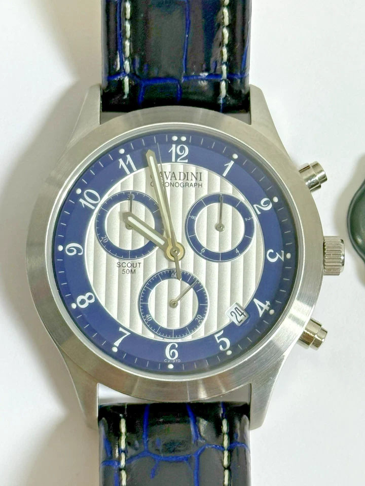 Sapphire Coated Cavadini Chronograph Scout CV-370 Stainless Steel Men's Watch - Image 4 of 4